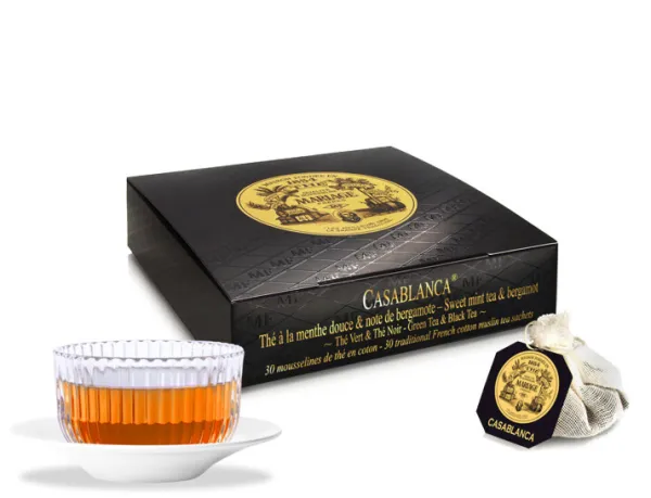 MARIAGE FRÈRES CASABLANCA™ - Mousseline de thé vert à la menthe en sachet individuel- Black Tea | Green Tea