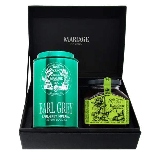 MARIAGE FRÈRES CONNAISSEUR EARL GREY- Gift Box Tea And Tea Jelly | Tea Flavoured Sweets