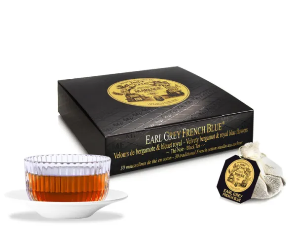 MARIAGE FRÈRES EARL GREY FRENCH BLUE - Mousseline de thé earl grey en sachet individuel- Earl Grey | Black Tea