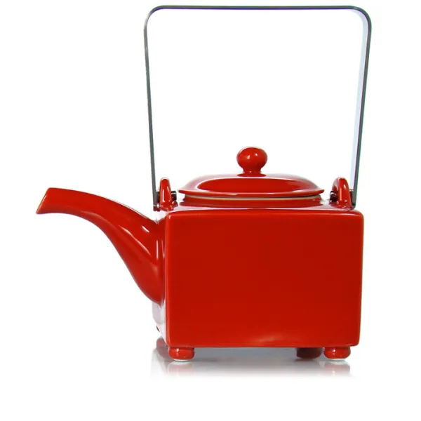 MARIAGE FRÈRES LOUKOUM porcelain teapot red- Porcelain Teapot | Teapots And Teacups