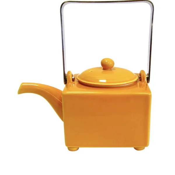 MARIAGE FRÈRES LOUKOUM porcelain teapot yellow- Porcelain Teapot | Teapots And Teacups