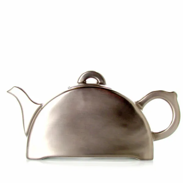 MARIAGE FRÈRES Théière POETES SOLITAIRES ceramique email platine- Ceramic Teapot | Teapots And Teacups