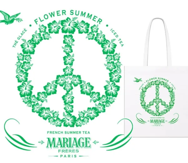 MARIAGE FRÈRES TOTE BAG FLOWER SUMMER- Tote Bags 'flower Summer' | Tote Bags 'flower Summer'